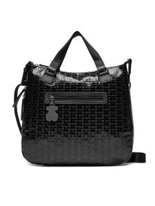 TOUS Torebka Lindsay Amberani 2000804851 Czarny. Czarne torebki klasyczne Tous, bez wzorów, ze skóry, bez dodatków. Za 559,99 zł.