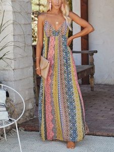 LA Angels Sukienka ze wzorem rozmiar: L. Sukienki LA Angels, l, bez wzorów, bez kołnierzyka, bez ramiączek, maxi. Za 152,99 zł.