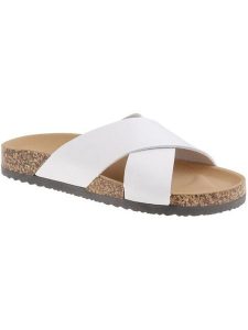 C'M Klapki w kolorze białym rozmiar: 40. Białe klapki C'M, bez wzorów, z otwartym noskiem, bez obcasa. Za 86,99 zł.