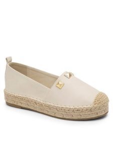 DeeZee Espadryle HYPNOTICO WSS990-203 Beżowy. Brązowe espadryle DeeZee, bez wzorów, z materiału, bez obcasa. Za 59,99 zł.