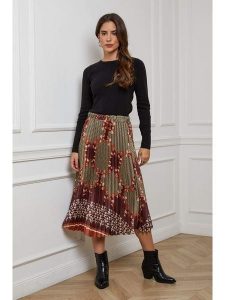 L'armoire de Suzette Spódnica w kolorze zielonym rozmiar: 34/36. Zielone spódnice L'armoire de Suzette, na co dzień, l, bez wzorów, klasyczne, midi. Za 78,99 zł.