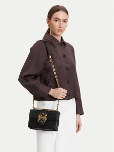 Just Cavalli Torebka 80RA4BAF ZSA89 Czarny. Czarne torebki klasyczne Just Cavalli, bez wzorów, ze skóry, bez dodatków. Za 626,99 zł.