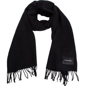 Szal CALVIN KLEIN - Classic Wool Scarf W K60K604720 001. Czarne szaliki marki Calvin Klein, z materiału. Za 279,00 zł.