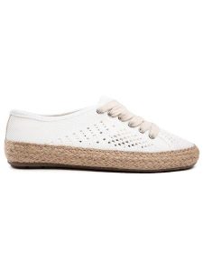 EMU Australia Espadryle Agonis Mac W12469 Biały. Białe espadryle EMU Australia, bez wzorów, z materiału, bez obcasa. Za 339,99 zł.