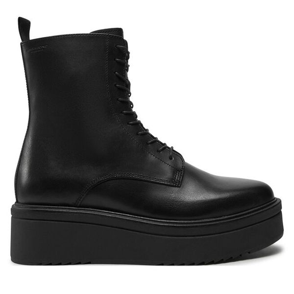 Botki Vagabond Shoemakers. Czarne botki Vagabond Shoemakers, bez wzorów, bez obcasa, na płaskiej podeszwie, bez zapięcia. Za 589,99 zł.