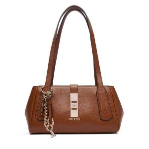 Torebka Guess. Brązowe torebki klasyczne Guess, z aplikacjami, bez dodatków. Za 639,99 zł.