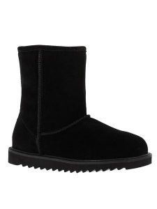 Gooce Skórzane kozaki zimowe "Sawel Waterproof" w kolorze czarnym rozmiar: 37. Czarne kozaki Gooce, na zimę, bez wzorów, z materiału, bez obcasa, bez zapięcia. Za 252,99 zł.