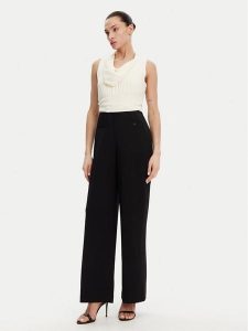 DKNY Kombinezon DD4JGD26 Czarny Regular Fit. Czarne kombinezony DKNY, bez wzorów, z syntetyku, bez kołnierzyka, bez ramiączek. Za 349,99 zł.
