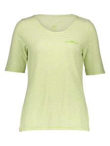 Oui Koszulka w kolorze jasnozielonym rozmiar: 34. Zielone bluzki Oui, bez wzorów, z bawełny, bez kołnierzyka, bez ramiączek. Za 130,99 zł.