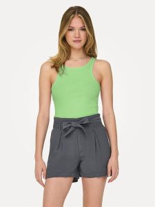 ONLY Top Kenya 15234659 Zielony Regular Fit. Zielone topy ONLY, s, bez wzorów, z bawełny, bez kołnierzyka, bez ramiączek. Za 74,99 zł.