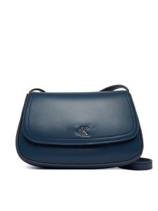 Calvin Klein Torebka Ck Flap Camera Bag LV04F3421G Granatowy. Niebieskie listonoszki Calvin Klein, bez wzorów, ze skóry, bez dodatków. Za 409,99 zł.