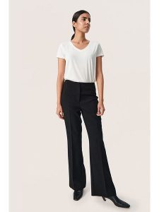 Soaked in Luxury Koszulka "Columbine" w kolorze białym rozmiar: XL. Białe bluzki Soaked in Luxury, s, bez wzorów, bez kołnierzyka, bez ramiączek. Za 70,24 zł.