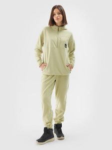 4F Spodnie dresowe polarowe damskie - khaki XL. Brązowe spodnie dresowe 4f, s, bez wzorów, z dresówki. W wyprzedaży za 59,99 zł.