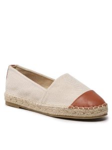 Jenny Fairy Espadryle WS990-166 Beżowy. Brązowe espadryle Jenny Fairy, bez wzorów, z materiału, bez obcasa. Za 89,99 zł.