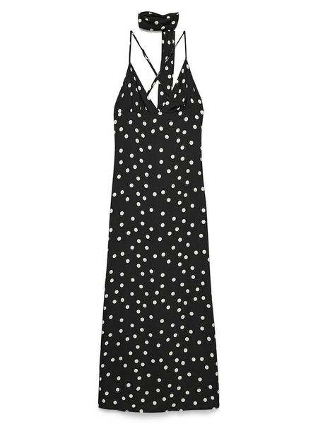 Vero Moda Sukienka letnia Elisa 10350647 Czarny Regular Fit. Czarne kombinezony Vero Moda, na lato, xl, bez wzorów, z wiskozy, bez kołnierzyka, bez ramiączek. Za 199,99 zł.