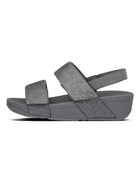 Fitflop Sandały w kolorze szarym na koturnie rozmiar: 37. Szare sandały FitFlop, bez wzorów, z otwartym noskiem, bez obcasa, na koturnie, bez zapięcia. Za 212,30 zł.