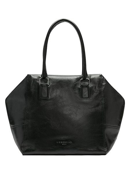 Liebeskind Berlin Skórzany shopper bag w kolorze czarnym - 47 x 28 x 18 cm rozmiar: onesize. Czarne shopper bag Liebeskind Berlin, bez wzorów, z materiału, na ramię, bez dodatków. Za 431,08 zł.