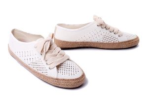 EMU AUSTRALIA Agonis Mac W12469 coconut/blanc coco, półbuty/espadryle damskie. Brązowe espadryle EMU Australia, bez wzorów, bez obcasa. Za 339,90 zł.