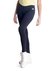 Legginsy miękki na trening na siłownia. Czarne legginsy LEONE 1947 APPAREL, bez wzorów. Za 63,11 zł.