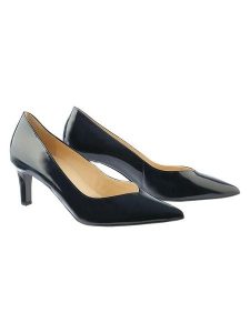 Högl Skórzane czółenka "Margot" w kolorze granatowym rozmiar: 40. Niebieskie czółenka HÖGL, bez wzorów, bez obcasa, na szpilce, bez zapięcia. Za 341,79 zł.