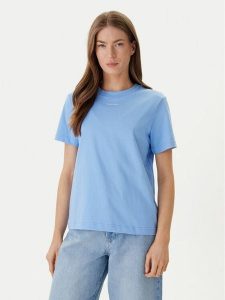Calvin Klein T-Shirt 20s Classic Logo LV147C857G Niebieski Regular Fit. Niebieskie t-shirty Calvin Klein, l, bez wzorów, z bawełny, bez kołnierzyka, bez ramiączek. Za 169,99 zł.