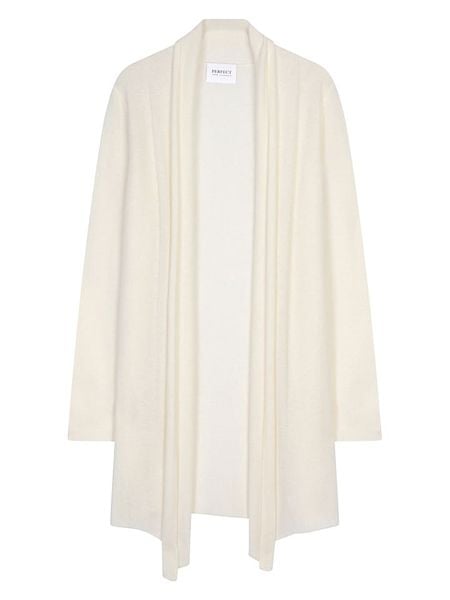 Perfect Cashmere Kaszmirowy kardigan "Kara" w kolorze kremowym rozmiar: L. Brązowe kardigany Perfect Cashmere, z kaszmiru. Za 308,91 zł.