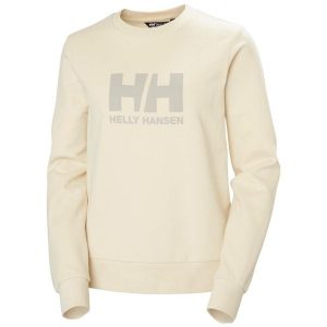 Kobieca bluza z okrągłym dekoltem Helly Hansen Logo 2.0. Białe bluzy Helly Hansen, bez wzorów, bez kaptura. Za 340,45 zł.