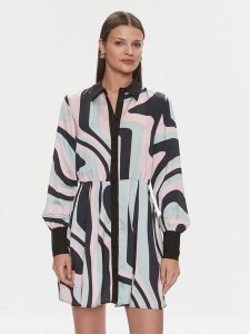 Silvian Heach Sukienka koszulowa Mini GPP24333VE Kolorowy Regular Fit. Kombinezony Silvian Heach, bez wzorów, z syntetyku, bez kołnierzyka, bez ramiączek, mini, koszulowe. Za 589,99 zł.