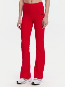 Adidas Legginsy Essentials Small Logo JD3074 Czerwony Flare Fit. Czerwone legginsy ADIDAS, bez wzorów, z bawełny. Za 109,99 zł.