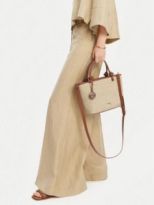 Nine West Torebka CEO-Zena-GLAR3 Beżowy. Brązowe torebki klasyczne Nine West, bez wzorów, z materiału, bez dodatków. Za 229,99 zł.