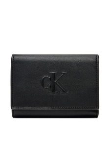 Calvin Klein Jeans Portfel LV04K1078G Czarny. Czarne portfele Calvin Klein Jeans, bez wzorów, z jeansu. Za 189,99 zł.