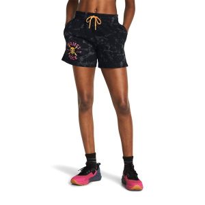 Spodenki treningowe damskie Under Armour Project Rock Underground Terry. Niebieskie spodenki sportowe Under Armour, bez wzorów, rockowe. Za 169,99 zł.