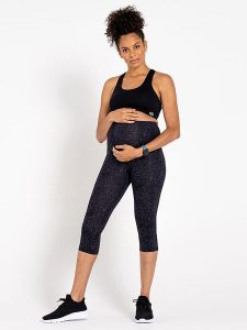 Dare 2b Ciążowe legginsy sportowe "Influential" w kolorze antracytowym rozmiar: 42. Czarne legginsy Dare 2b, bez wzorów, z materiału, outdoorowe. Za 78,99 zł.