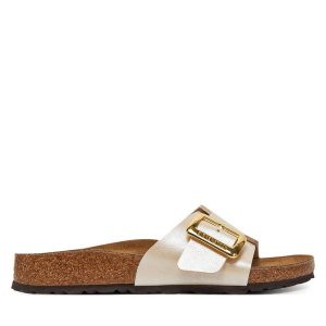 Klapki Birkenstock. Klapki Birkenstock, bez wzorów, bez obcasa. Za 349,99 zł.