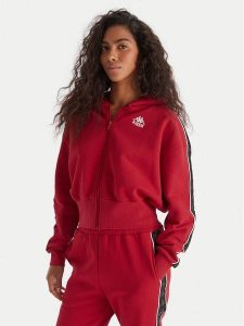 Kappa Bluza Banda Clarise 32261BW Czerwony Regular Fit. Czerwone bluzy Kappa, m, bez wzorów, z bawełny, bez kaptura. Za 269,99 zł.