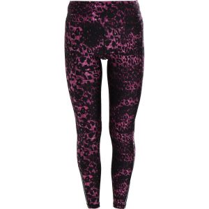 Superdry Legginsy leopard burgundy. Legginsy marki Superdry. W wyprzedaży za 149,25 zł.