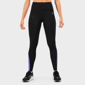 Kobieta Fitness Legginsy sportowe ze średnim stanem S-Power SIROKO Czarny. Czarne legginsy SIROKO, bez wzorów. Za 130,65 zł.