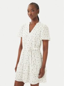 Vero Moda Sukienka codzienna Trine 10342726 Biały Regular Fit. Białe sukienki Vero Moda, na co dzień, l, bez wzorów, z bawełny, bez kołnierzyka, bez ramiączek, proste. Za 179,99 zł.