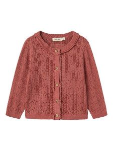 Lil Atelier Kardigan "Kajsa" w kolorze ciemnoczerwonym rozmiar: 92. Czerwone kardigany Lil' Atelier, z bawełny. Za 101,23 zł.