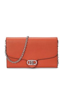 Lauren Ralph Lauren Torebka 431902100016 Pomarańczowy. Brązowe torebki klasyczne Lauren Ralph Lauren, bez wzorów, ze skóry, bez dodatków. Za 399,99 zł.