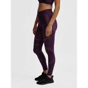 Legginsy damskie Hummel hmlMT. Czerwone legginsy Hummel, bez wzorów. Za 177,00 zł.