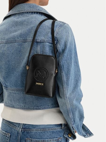MEXX Torebka CEO-MEXX-L-008-10 Czarny. Czarne listonoszki Mexx, bez wzorów, ze skóry, bez dodatków. Za 119,99 zł.