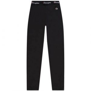 Spodnie sportowe damskie Champion Wmns Script Logo Waist Zip Detail. Czarne spodnie dresowe Champion, m, bez wzorów, z dresówki. Za 175,00 zł.