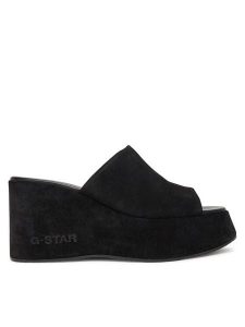 G-Star Raw Klapki FARI-118925 Czarny. Czarne klapki G-Star Raw, bez wzorów, ze skóry, bez obcasa. Za 439,99 zł.