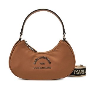 Torebka KARL LAGERFELD. Brązowe torebki klasyczne KARL LAGERFELD, bez wzorów, bez dodatków. Za 469,99 zł.