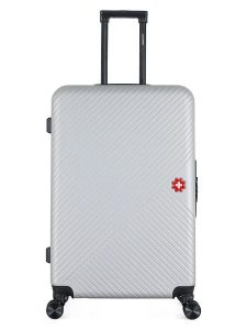 SWISS KOPPER Walizka "Spiez" w kolorze srebrnym - 47 x 75 x 29 cm rozmiar: onesize. Szare walizki SWISS KOPPER, bez wzorów, z materiału. Za 260,99 zł.