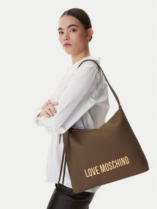 LOVE MOSCHINO Torebka JC4108PP1OKD0203 Brązowy. Brązowe torebki klasyczne LOVE MOSCHINO, bez wzorów, ze skóry, bez dodatków. Za 673,99 zł.