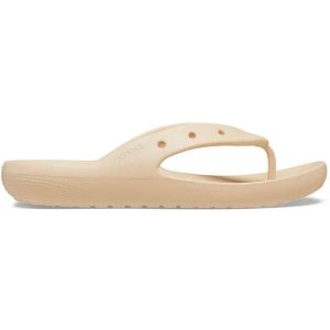 Japonki plażowe dla dorosłych Crosc Classic Flip 2.0. Żółte klapki Crocs, bez wzorów, bez obcasa. Za 139,00 zł.
