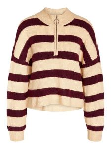 JDY Sweter w kolorze beżowo-brązowym rozmiar: XL. Brązowe swetry oversize JDY, xl, bez wzorów, bez ramiączek. Za 52,67 zł.