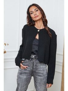 So Cachemire Kardigan "Fakis" w kolorze czarnym rozmiar: M. Czarne kardigany So Cachemire, z wełny. Za 170,87 zł.